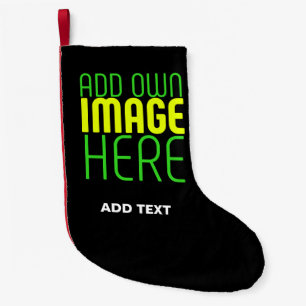 MEIA DE NATAL PEQUENA MODELO DE TEXTO DE IMAGEM NEGRA SIMPLES EDITÁVEL M