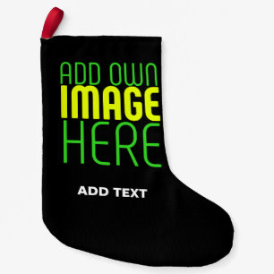 MEIA DE NATAL PEQUENA MODELO DE TEXTO DE IMAGEM NEGRA SIMPLES EDITÁVEL M