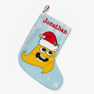 Meia De Natal Pequena Monstro de Natal para Crianças Personalizadas