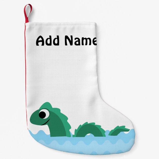 Meia De Natal Pequena Monstro do Mar Cento (Frente)