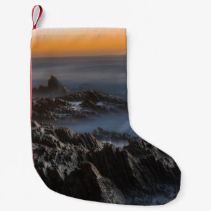 Meia De Natal Pequena MONTANTES DE cinzas COM NUVENS