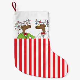 Meia De Natal Pequena Moose Christmas Stocks