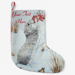 Meia De Natal Pequena Morangos vermelhos, crus, animais selvagens