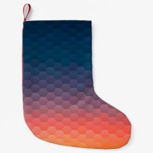 Meia De Natal Pequena Mosaico colorido. Retrospectiva do hipster geométr