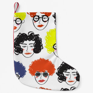 Meia De Natal Pequena Multidão pessoas engraçada: design sem problemas.