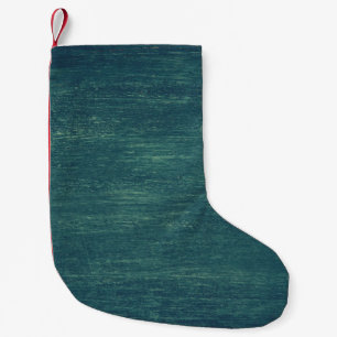 Meia De Natal Pequena Muro de madeira escura verde