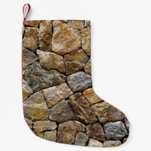 Meia De Natal Pequena Muro de Pedra Gravel: Design decorativa