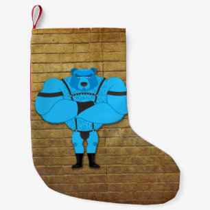 Meia De Natal Pequena músculo Gay artístico de SlipperyJoe tem present