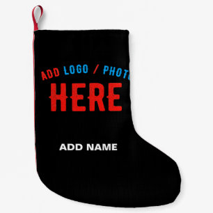 MEIA DE NATAL PEQUENA NA MODA MODERNO PERSONALIZÁVEL NEGRO VERIFICADO CO