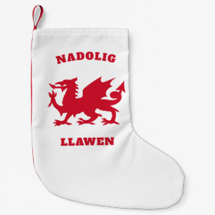 Meia De Natal Pequena Nadolig Llawen Simple Celtic Welsh Felry Natal