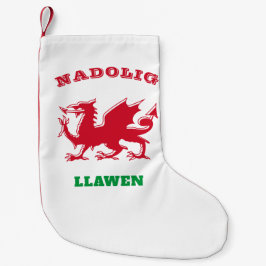 Meia De Natal Pequena Nadolig Llawen Welsh Feliz Natal Simples Celta
