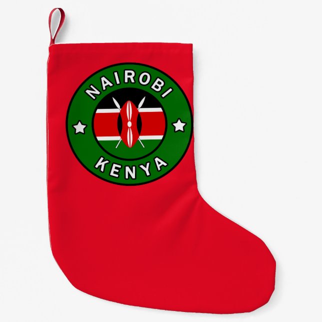 Meia De Natal Pequena Nairobi Quênia (Frente)