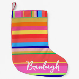 Meia De Natal Pequena Natal Cheer Colorido de Natal Personalizado