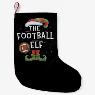 Meia De Natal Pequena Natal da Família Elf de Futebol Americano