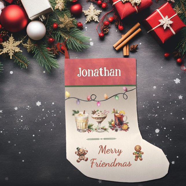 Meia De Natal Pequena Natal de Amizade (Criador carregado)