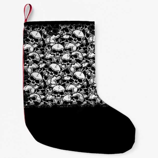 MEIA DE NATAL PEQUENA NATAL DE CRÂNIO (Frente)