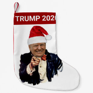 Meia De Natal Pequena Natal de Donald Trump 2020