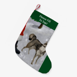 Meia De Natal Pequena Natal do Alasca de Klee Kai