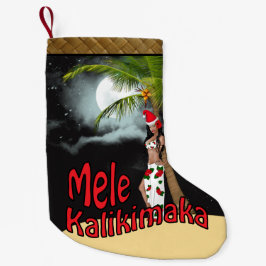 Meia De Natal Pequena Natal do Pin-acima Mele Kalikimaka de Wahine que