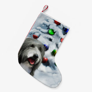 Meia De Natal Pequena Natal farpado do Collie