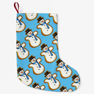 Meia De Natal Pequena Natal Hanukkah Winter Snowman Holiday Cookie