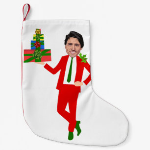 Meia De Natal Pequena natal justin trudeau