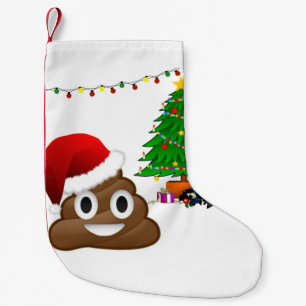 Meia De Natal Pequena natal poo emoji xmas stock
