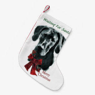 Meia De Natal Pequena Natal (preto) de great dane