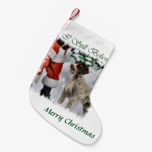 Meia De Natal Pequena Natal Wirehaired alemão do ponteiro