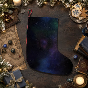 Meia De Natal Pequena Nebulosa Cósmica da Galáxia