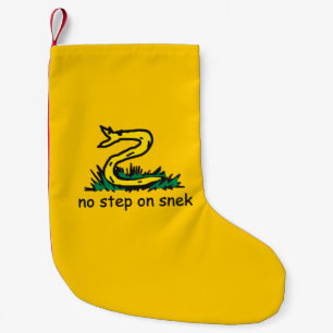 Meia De Natal Pequena Nenhum passo na paródia de snek Gadsden SnekRight