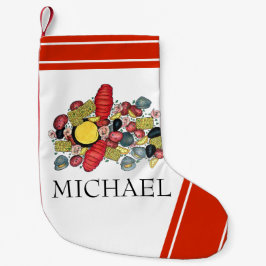 Meia De Natal Pequena New England Summer Clambake Seafood Jantar Comida