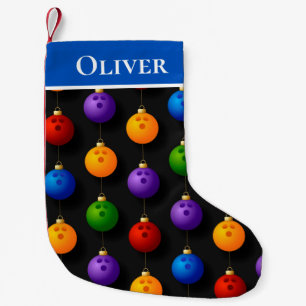 Meia De Natal Pequena Nome das Decorações de Feriado de Natal de Bolic