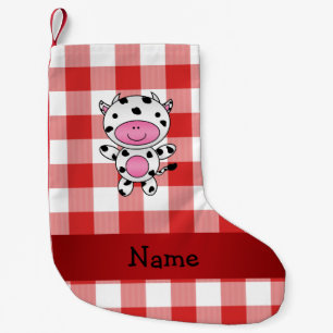 Meia De Natal Pequena Nome personalizado: "Bochechas de piquenique verme