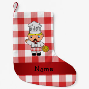 Meia De Natal Pequena Nome personalizado: cozinheiros italianos, checado