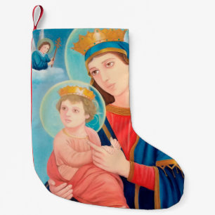Meia De Natal Pequena Nossa Senhora Perpétua Ajuda Católica