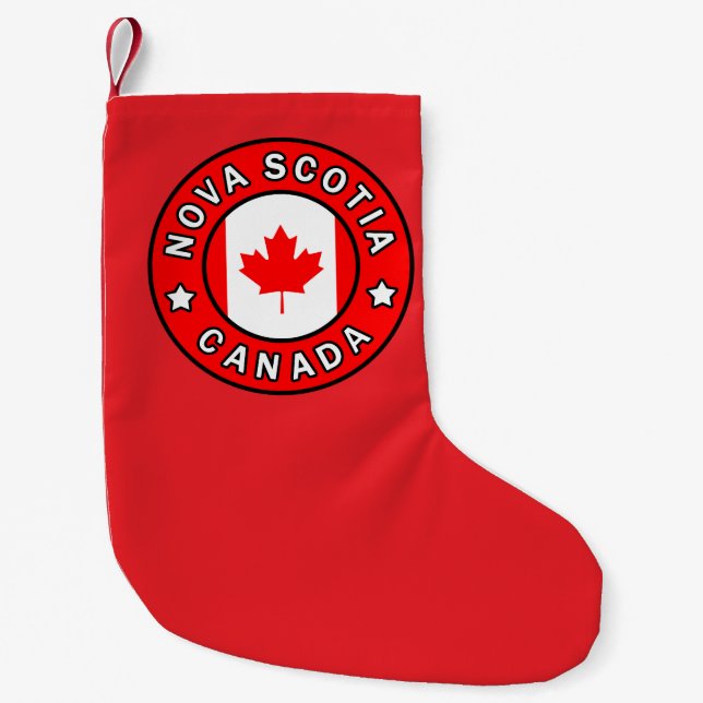 Meia De Natal Pequena Nova Scotia Canadá (Frente)