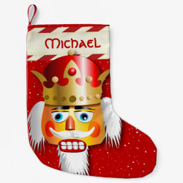 Meia De Natal Pequena Nutcracker King