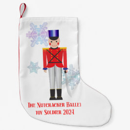 Meia De Natal Pequena Nutcracker Toy Soldier - Parada de Natal