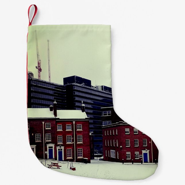 Meia De Natal Pequena O quadrado (Frente)