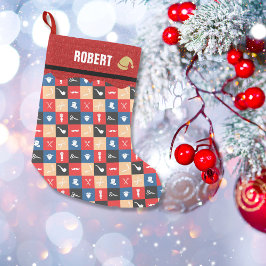 Meia De Natal Pequena Ocupação de barbeiro nostálgico | Diminuição do br