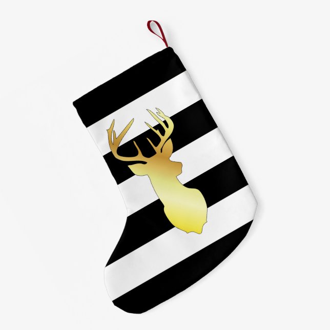Meia De Natal Pequena Oh Deer! (Verso (Pendurada))