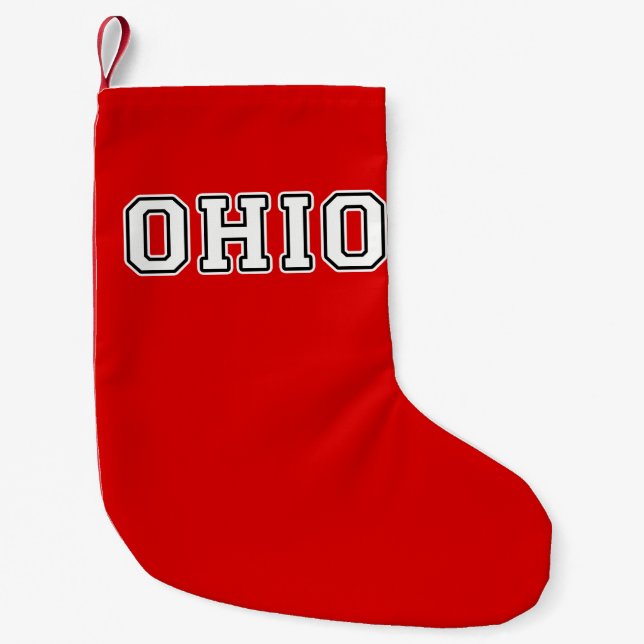 Meia De Natal Pequena Ohio (Frente)
