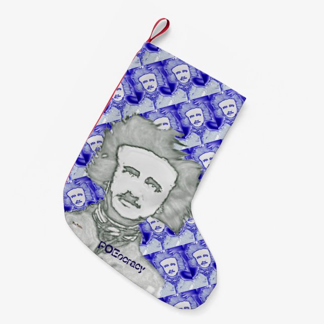 Meia De Natal Pequena OhPoe (BlueMix) (Frente (Pendurada))