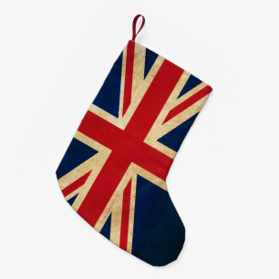 Meia De Natal Pequena Old Vintage Grunge Reino Unido Flag Union Jack