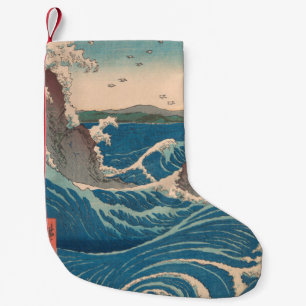 Meia De Natal Pequena Ondas Japonesas Naruto Redemoinho Oceano Arte