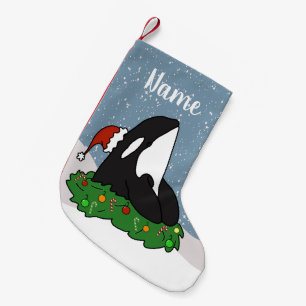 Meia De Natal Pequena Orca Natal