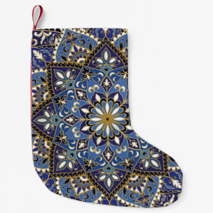 Meia De Natal Pequena Oriental Floral: Carpete Vintage
