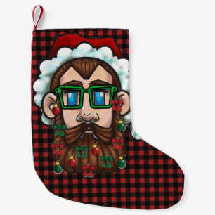 Meia De Natal Pequena Os cartões de natal do hipster