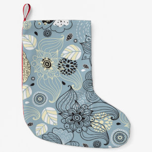 Meia De Natal Pequena outono Floral: Design de sazonal Elegante